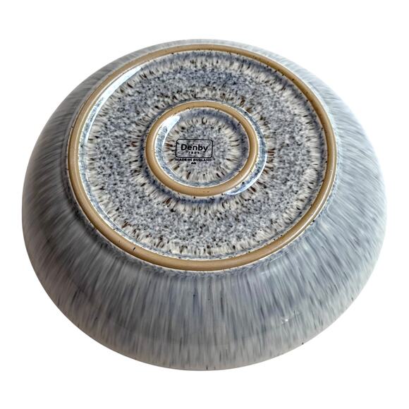 VTG Denby Studio Grey PASTA BOWL 8.5" Gray Speckle Glazed Pottery Dish England - Picture 4 of 6